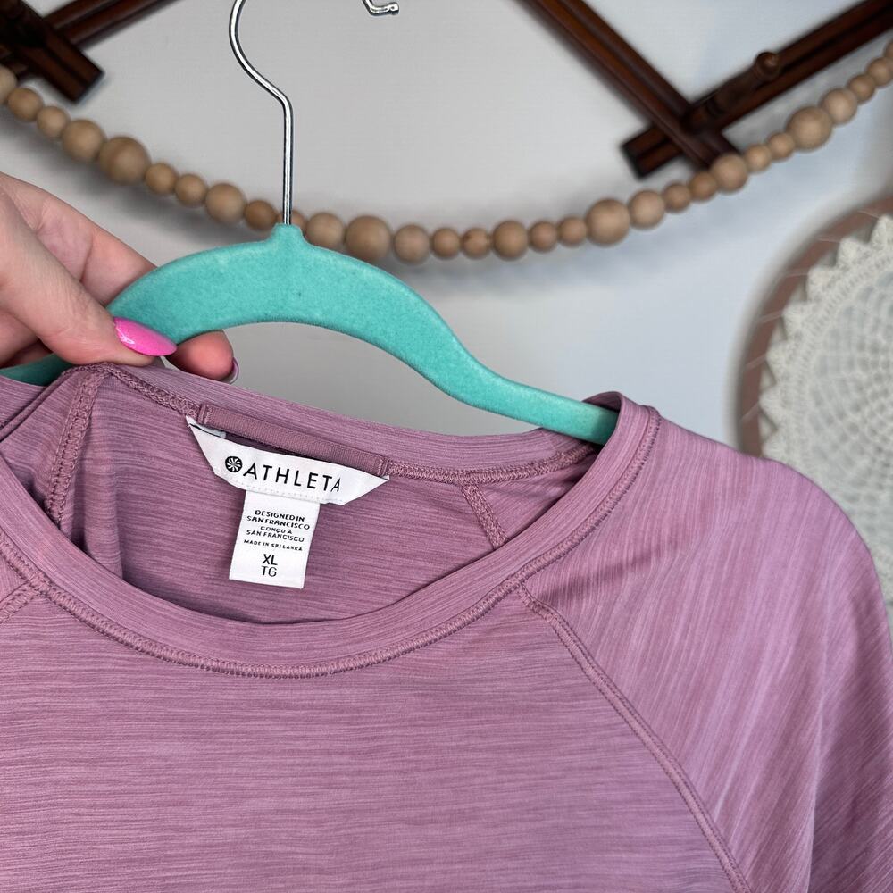 Athleta Ultimate Train Heathered Athletic Top - Picture 3 of 3